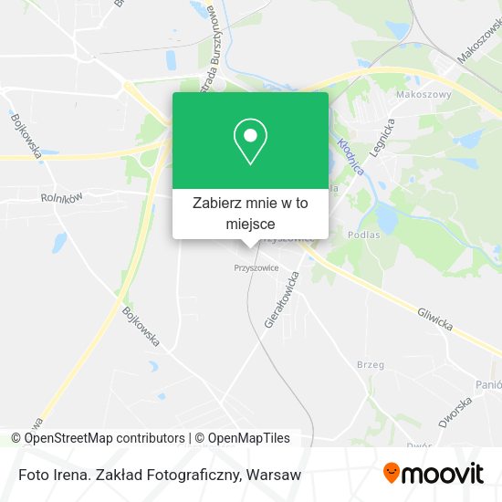 Mapa Foto Irena. Zakład Fotograficzny