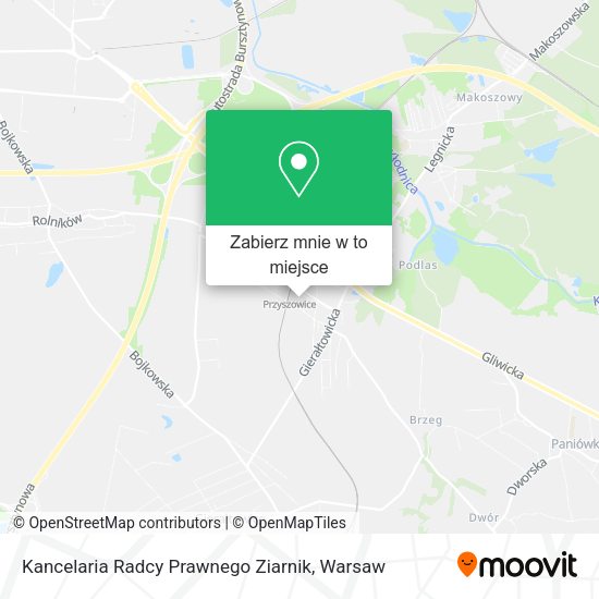 Mapa Kancelaria Radcy Prawnego Ziarnik