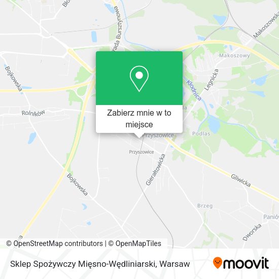 Mapa Sklep Spożywczy Mięsno-Wędliniarski