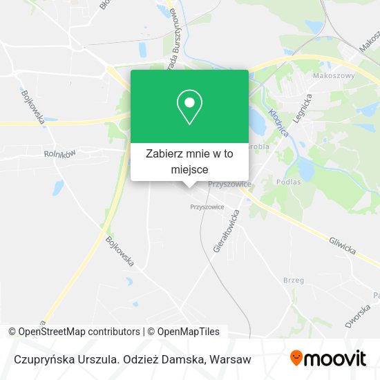 Mapa Czupryńska Urszula. Odzież Damska