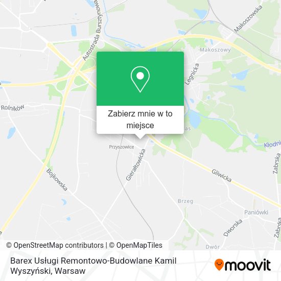 Mapa Barex Usługi Remontowo-Budowlane Kamil Wyszyński