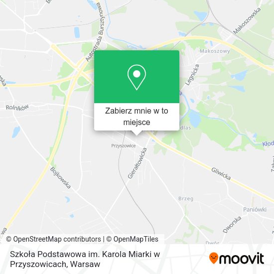 Mapa Szkoła Podstawowa im. Karola Miarki w Przyszowicach