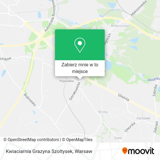 Mapa Kwiaciarnia Grazyna Szoltysek