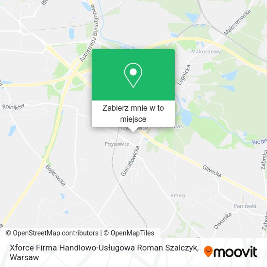 Mapa Xforce Firma Handlowo-Usługowa Roman Szalczyk