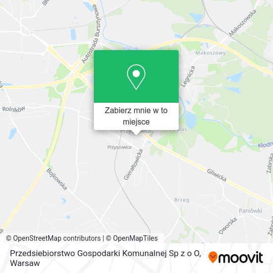 Mapa Przedsiebiorstwo Gospodarki Komunalnej Sp z o O