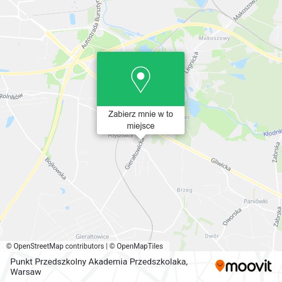 Mapa Punkt Przedszkolny Akademia Przedszkolaka