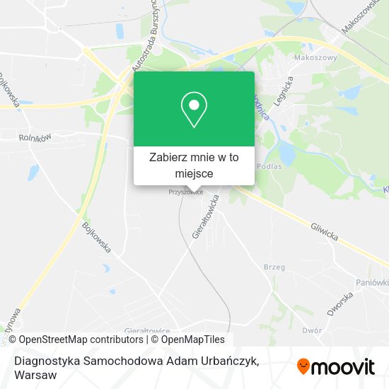 Mapa Diagnostyka Samochodowa Adam Urbańczyk