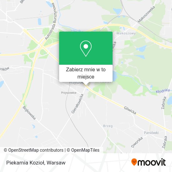 Mapa Piekarnia Kozioł