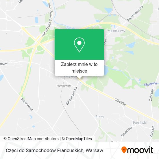 Mapa Częci do Samochodów Francuskich