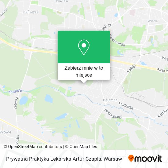 Mapa Prywatna Praktyka Lekarska Artur Czapla