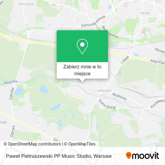 Mapa Paweł Pietruszewski PP Music Studio