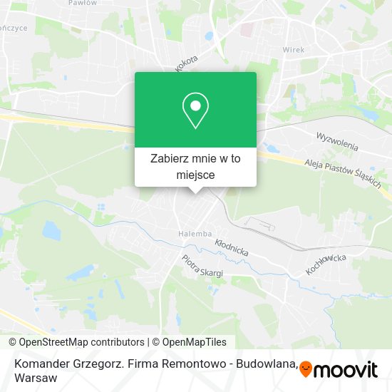 Mapa Komander Grzegorz. Firma Remontowo - Budowlana