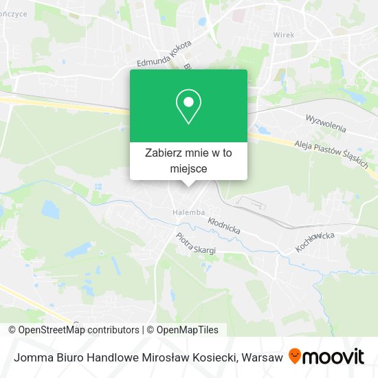 Mapa Jomma Biuro Handlowe Mirosław Kosiecki