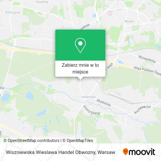 Mapa Wiszniewska Wieslawa Handel Obwozny