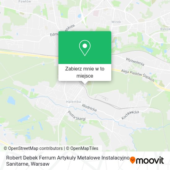 Mapa Robert Debek Ferrum Artykuly Metalowe Instalacyjno Sanitarne