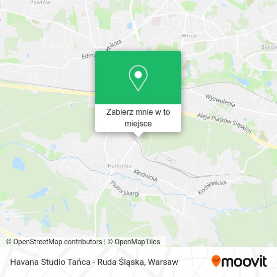 Mapa Havana Studio Tańca - Ruda Śląska