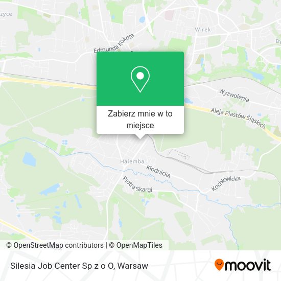 Mapa Silesia Job Center Sp z o O