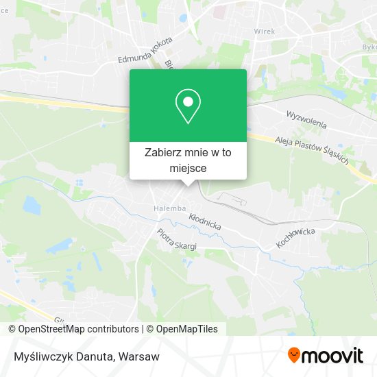 Mapa Myśliwczyk Danuta