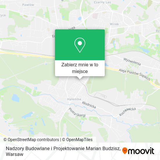 Mapa Nadzory Budowlane i Projektowanie Marian Budzisz