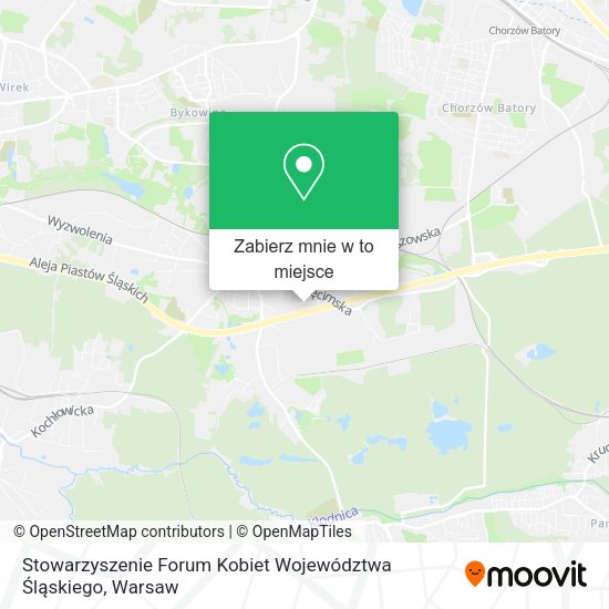 Mapa Stowarzyszenie Forum Kobiet Województwa Śląskiego