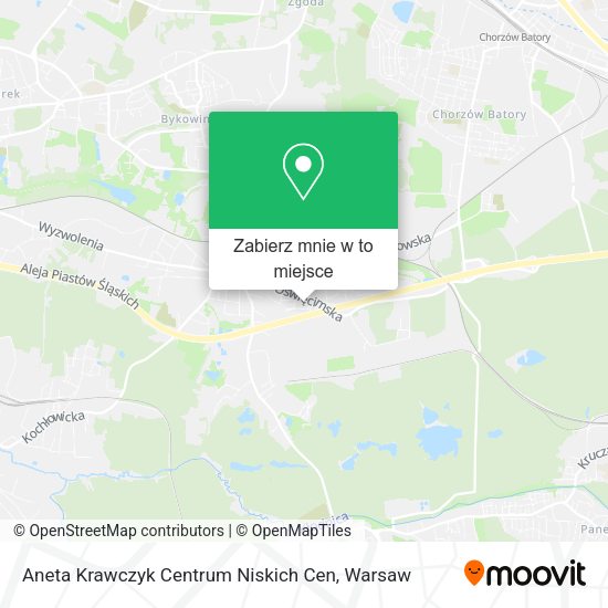 Mapa Aneta Krawczyk Centrum Niskich Cen