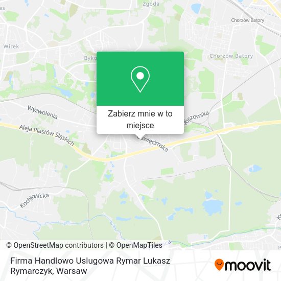 Mapa Firma Handlowo Uslugowa Rymar Lukasz Rymarczyk