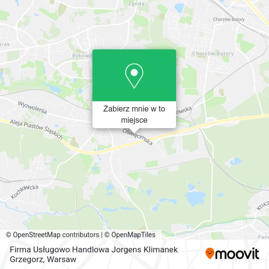 Mapa Firma Usługowo Handlowa Jorgens Klimanek Grzegorz