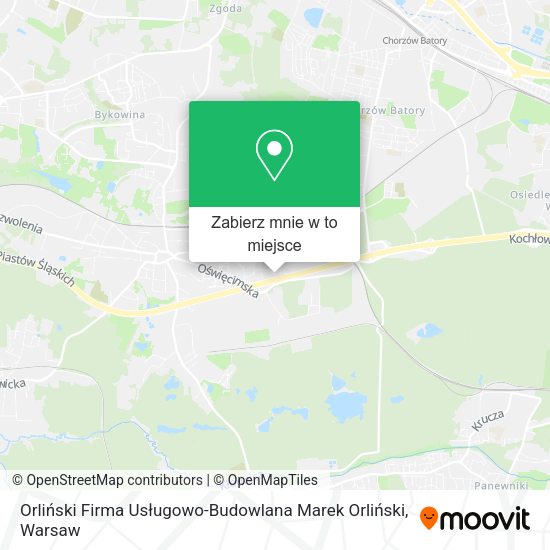 Mapa Orliński Firma Usługowo-Budowlana Marek Orliński