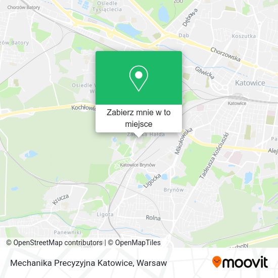 Mapa Mechanika Precyzyjna Katowice