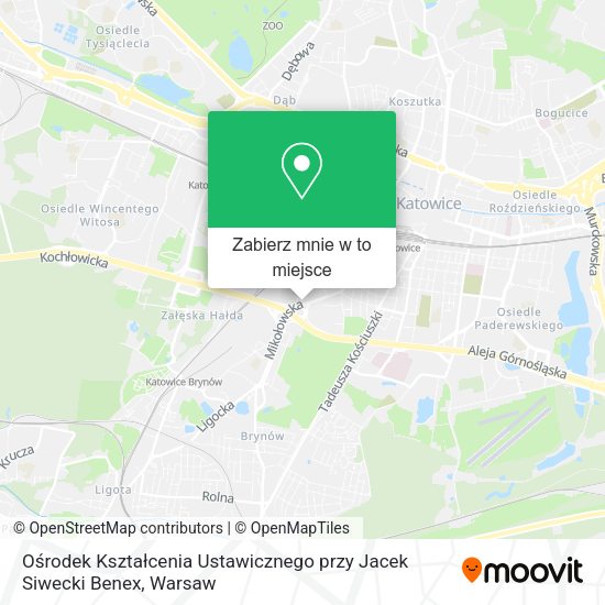 Mapa Ośrodek Kształcenia Ustawicznego przy Jacek Siwecki Benex