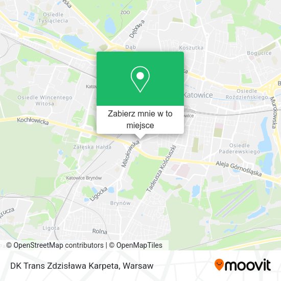 Mapa DK Trans Zdzisława Karpeta