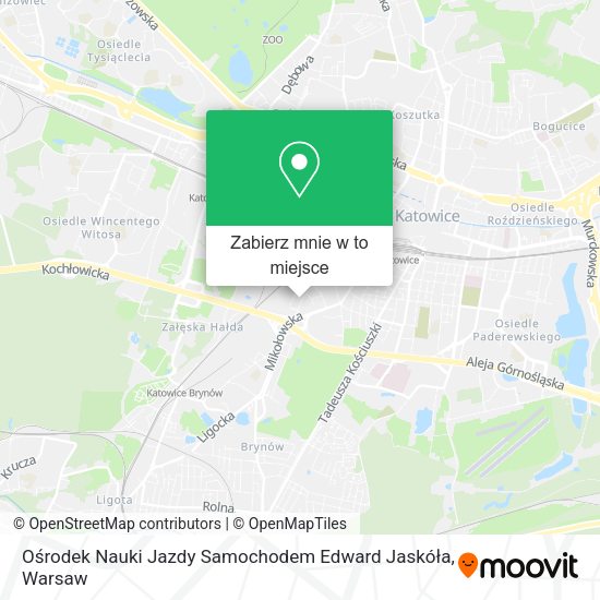 Mapa Ośrodek Nauki Jazdy Samochodem Edward Jaskóła