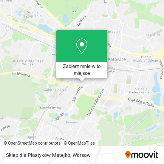 Mapa Sklep dla Plastyków Matejko