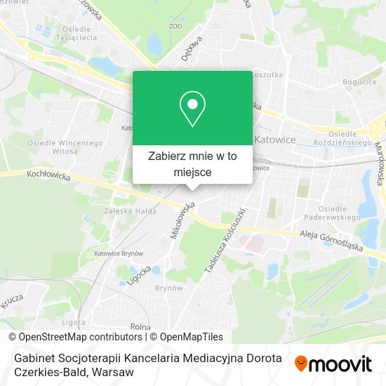 Mapa Gabinet Socjoterapii Kancelaria Mediacyjna Dorota Czerkies-Bald