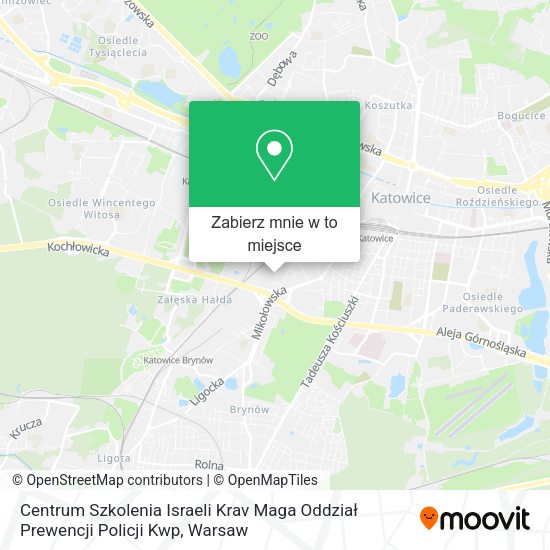 Mapa Centrum Szkolenia Israeli Krav Maga Oddział Prewencji Policji Kwp