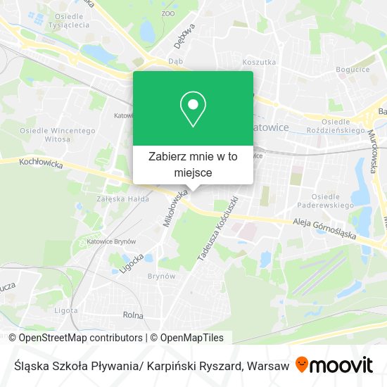 Mapa Śląska Szkoła Pływania/ Karpiński Ryszard