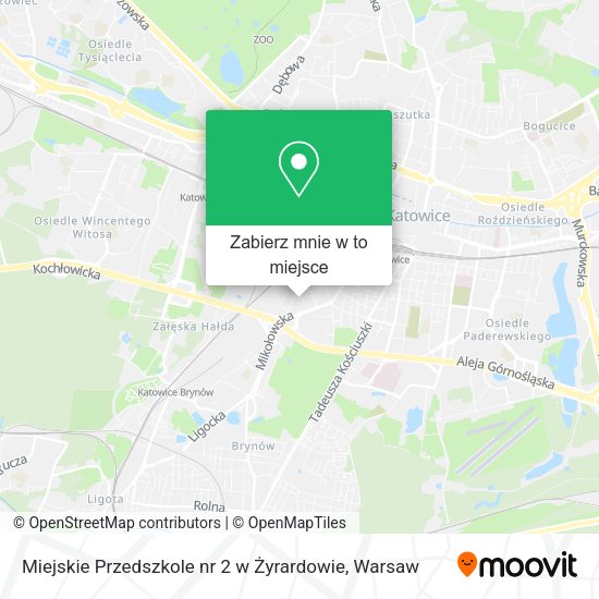 Mapa Miejskie Przedszkole nr 2 w Żyrardowie