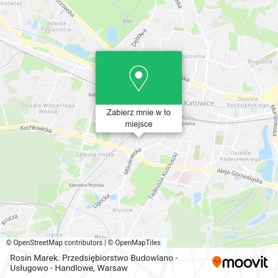 Mapa Rosin Marek. Przedsiębiorstwo Budowlano - Usługowo - Handlowe