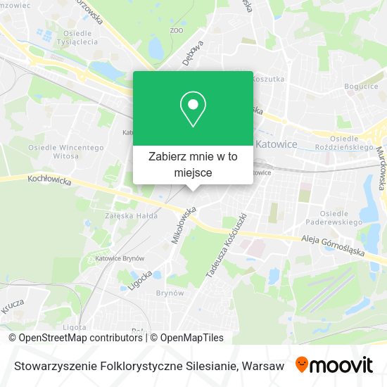 Mapa Stowarzyszenie Folklorystyczne Silesianie