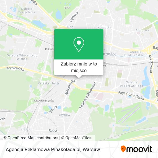 Mapa Agencja Reklamowa Pinakolada.pl