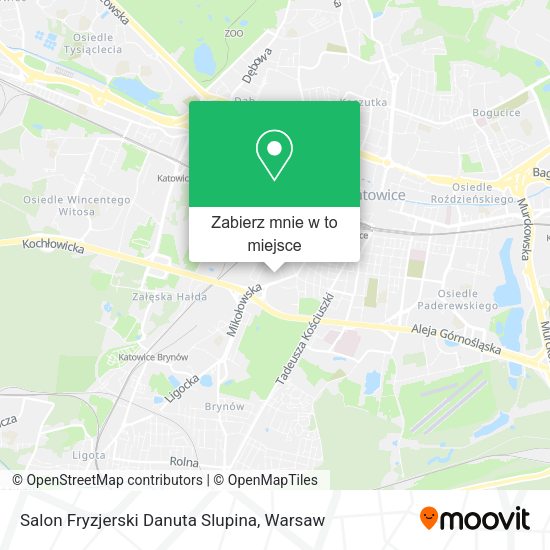 Mapa Salon Fryzjerski Danuta Slupina