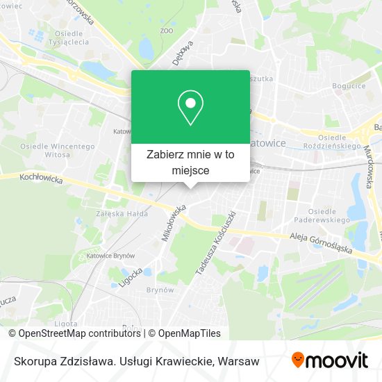 Mapa Skorupa Zdzisława. Usługi Krawieckie