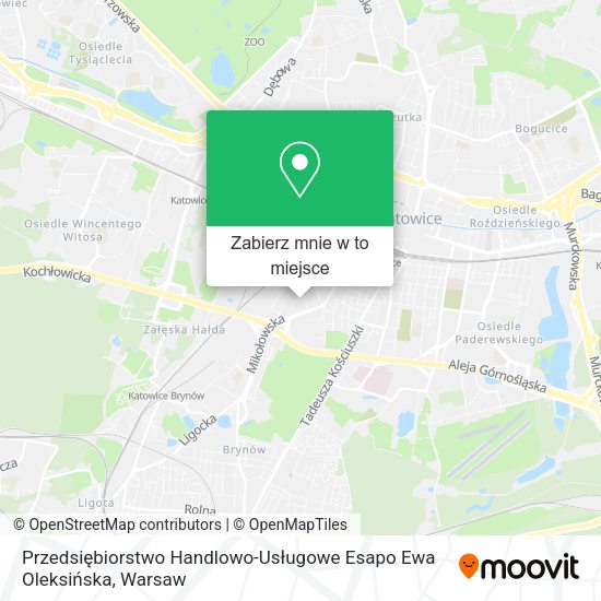 Mapa Przedsiębiorstwo Handlowo-Usługowe Esapo Ewa Oleksińska