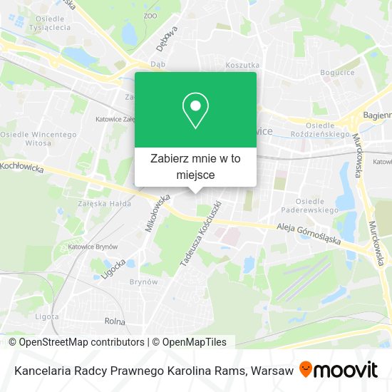 Mapa Kancelaria Radcy Prawnego Karolina Rams