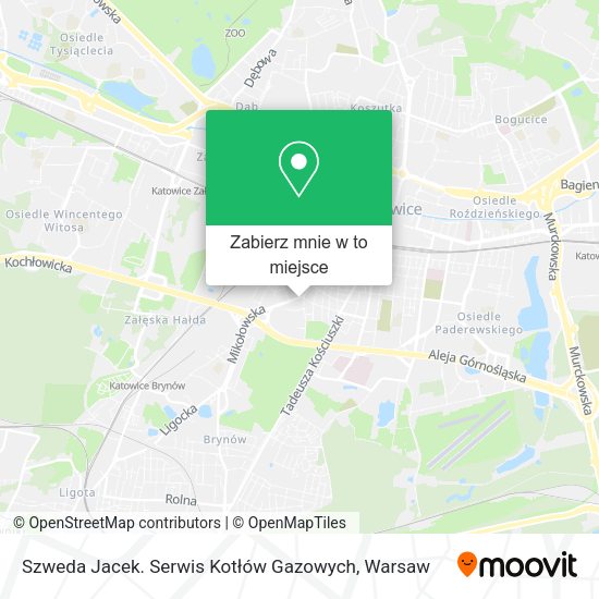 Mapa Szweda Jacek. Serwis Kotłów Gazowych