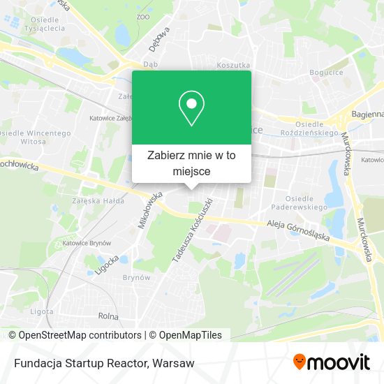 Mapa Fundacja Startup Reactor