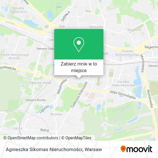 Mapa Agnieszka Sikomas Nieruchomości