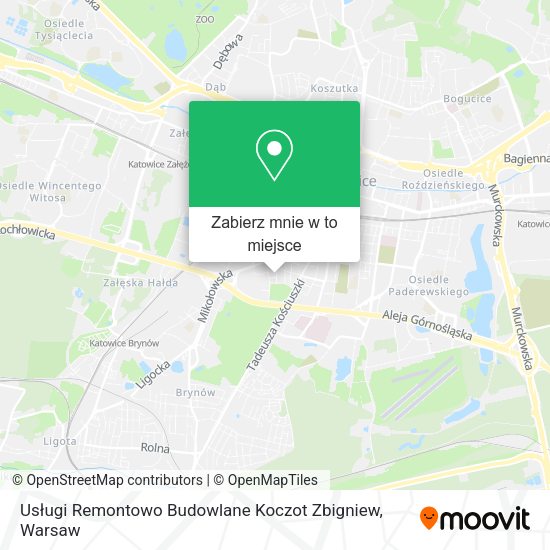 Mapa Usługi Remontowo Budowlane Koczot Zbigniew