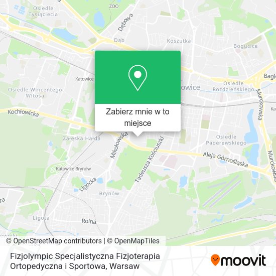 Mapa Fizjolympic Specjalistyczna Fizjoterapia Ortopedyczna i Sportowa