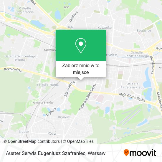 Mapa Auster Serwis Eugeniusz Szafraniec